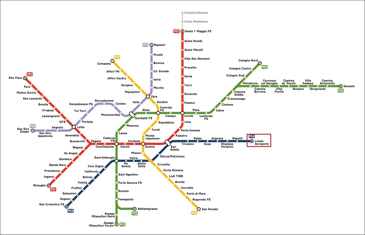 Milano_Metropolitana_Map